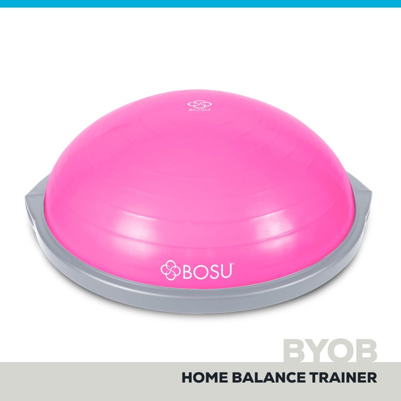 Bosu 72-10850 Home Gym Equipment The Original Balance Trainer 65 cm Diameter, Pink and Gray - Image 3